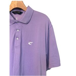 Caves Valley Golf Club X Ralph Lauren Polo Shirt Mens‎ Large Purple *Logo